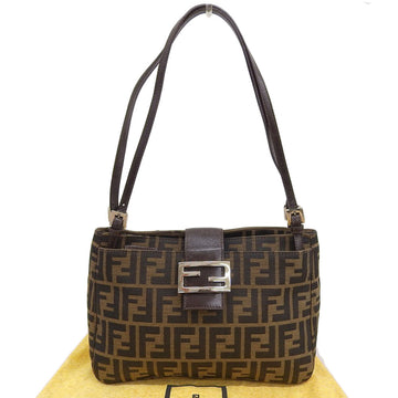Vintage Shoulder Bag Zucca Canvas Medium