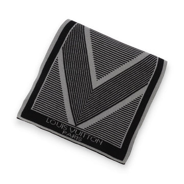 Louis Vuitton Black & Grey Cashmere America's Cup Scarf