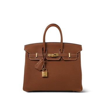 Birkin 25 Gold Veau Togo  T Stamp