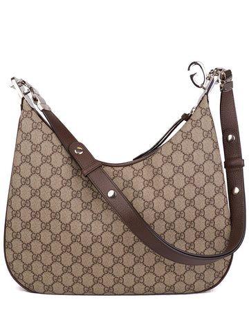 Gucci Attache Medium Canvas Shoulder Bag