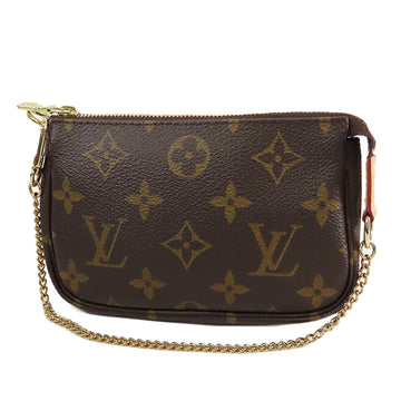 Brown Louis Vuitton Monogram Mini Pochette Accessoires Handbag