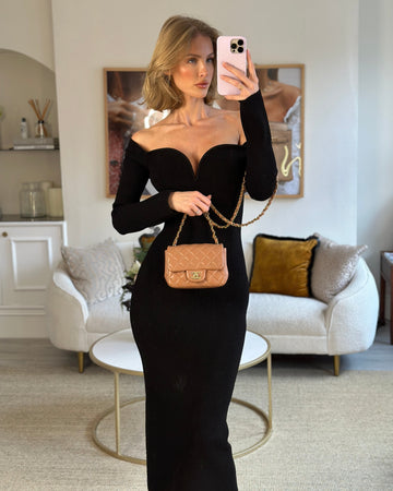 Chanel Caramel Mini Square Bag in Leather Leather with Champagne Gold Hardware