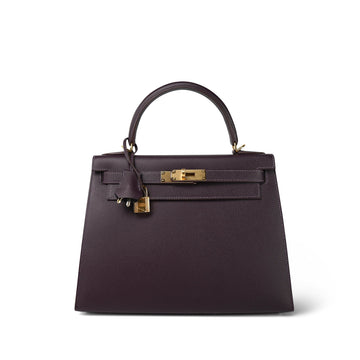 Kelly 28 Raisin Navy leather  A Stamp HSS