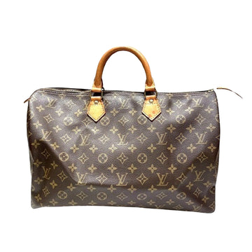 Louis Vuitton Speedy 40  Canvas Handbag