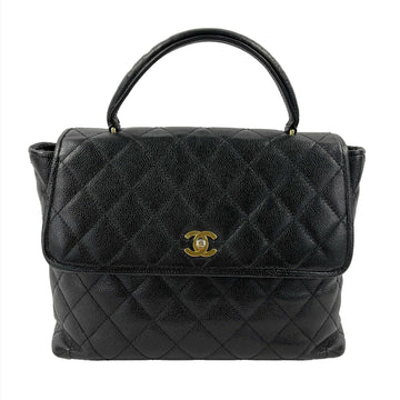 Top Quality Chanel - Vintage Large Quilted CC Leather Kelly New Bag - Top Handle