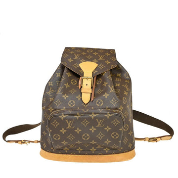 Louis Vuitton Montsouris Gm  Canvas Backpack Bag