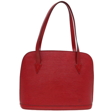 Louis Vuitton Lussac  Leather Shoulder Bag