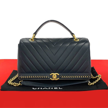 Chanel Coco Mark V Stitch Lambskin 2way Bag