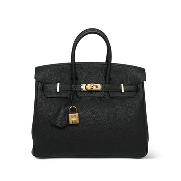Birkin 25 Black Veau Togo  B Stamp