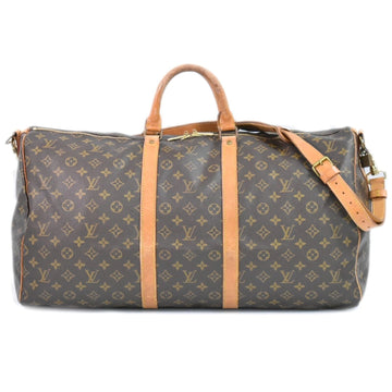 Louis Vuitton Keepall Bandouliere 55  Canvas Travel Bag