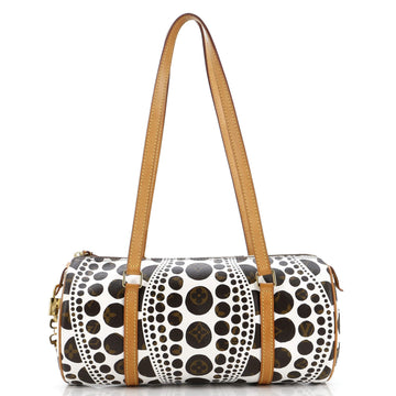 Papillon Handbag Limited Edition Kusama Pumpkin Dots Monogram Canvas 30
