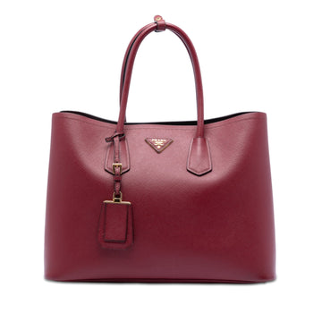 Cuir Double Tote Saffiano Leather Medium