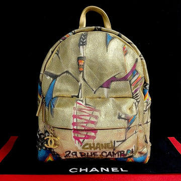 Chanel Coco Mark Coated Canvas Backpack