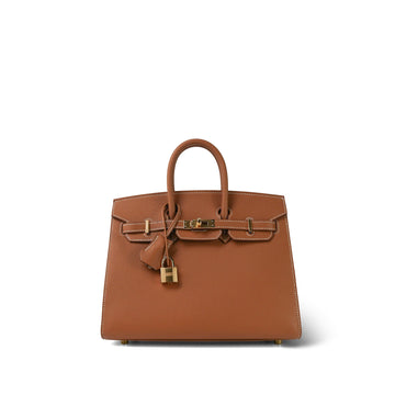 Birkin 25 Gold leather  W Stamp