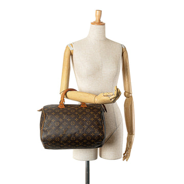 Brown Louis Vuitton Monogram Speedy 30 Boston Bag
