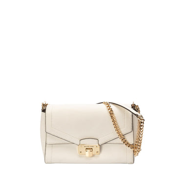 Michael Kors White Kinsley Shoulder Bag