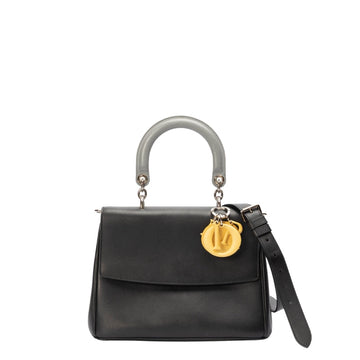Dior Black Leather Medium Be Dior Flap Bag