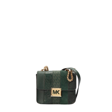 Michael Kors Crocodile Leather Green Crossbody Bag