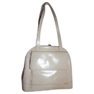 Gucci Vintage Ivory  Leather Satchel