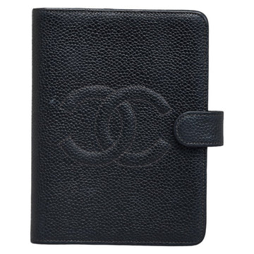 Top Quality Chanel Coco Handbook Cover Agenda Black Leather S  CHANEL