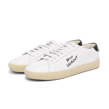 Saint Laurent White Leather Andy Sneakers 39