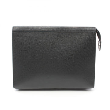Louis Vuitton Taiga Pochette Voyage MM  Leather Clutch Bag