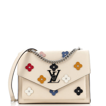 Mylockme Handbag Flower Embellished Leather BB