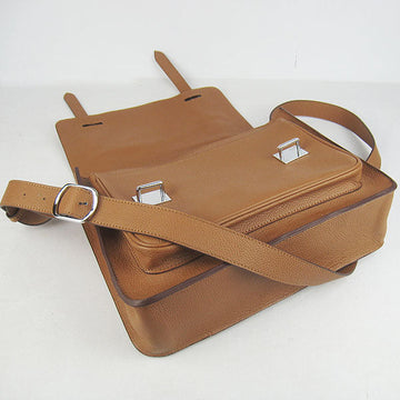 Hermes Steve H2810 Shoulder Bag Leather Coffee