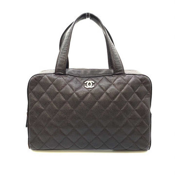 Top Quality Chanel Leather Skin Matelasse Mini Boston Bag