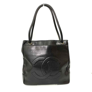 Top Quality Chanel Leather Leather Tote Bag Black