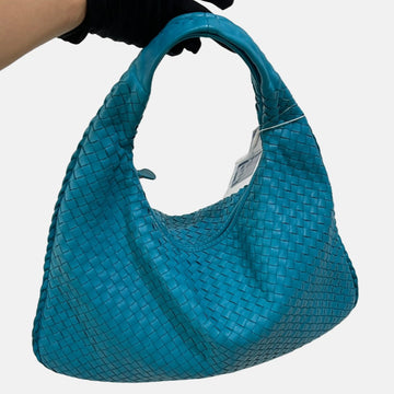 Bottega Veneta Veneta Hobo Large Sky Blue Intrecciato Leather Bag 47cm