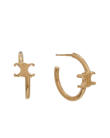 Celine Triomphe Asymmetric Hoops