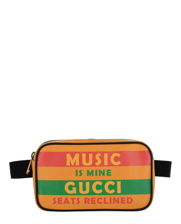Gucci Mens Music Is Mine Leather Belt Bag