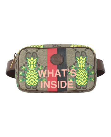 Gucci Unisex-Adult Pineapple GG Supreme Belt Bag