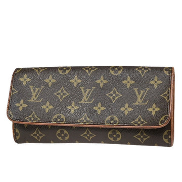 Louis Vuitton Pochette Twin Gm  Canvas Clutch Bag