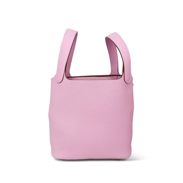 Picotin 18 Mauve Sylvestre leather Palladium Plated B Stamp