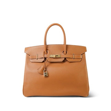 Birkin 35 Fjord Natural Sable  B Square Stamp