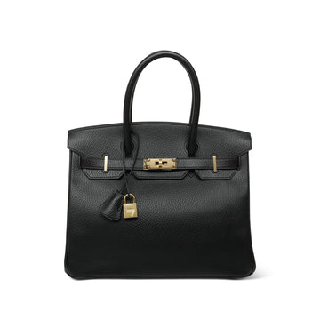 Birkin 30 Black Ardennes  C Square Stamp