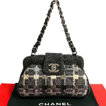 Chanel Coco Mark Tweed Lambskin 2way Bag