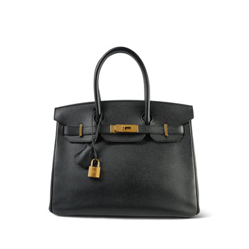 Birkin 30 Noir leather  C Stamp