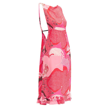 Gucci Tom Ford floral cutout leather strap dress
