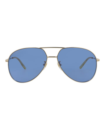 Aviator-Frame Metal Sunglasses