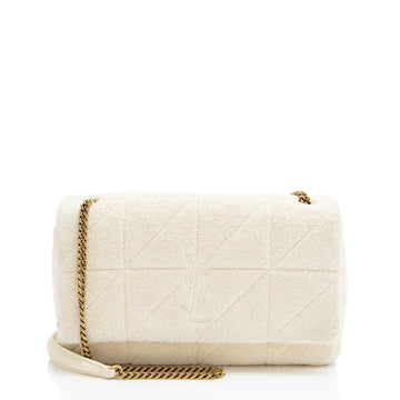 Jamie Flap Bag Quilted Boucle Tweed Medium