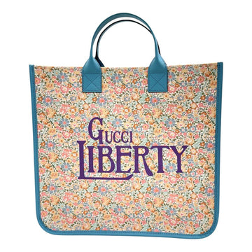 Gucci Leather Canvas Liberty Tote Bag 550763