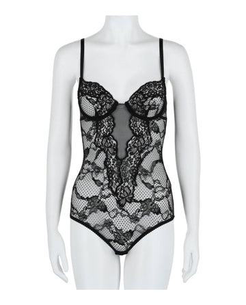 Gucci Womens Lace Bodysuit