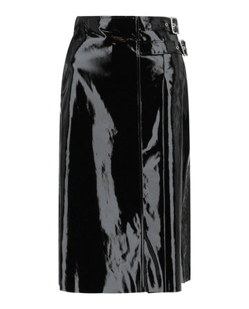 Gucci Womens Vinyl Effect Skirt