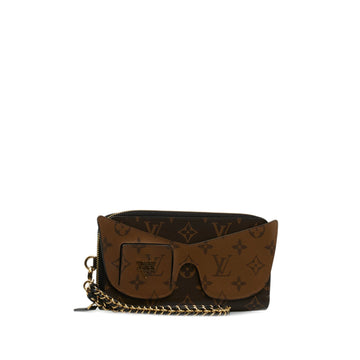 Brown Louis Vuitton Monogram Reverse Zippy Wallet Shades