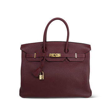 Birkin 35 Rouge H Veau Togo  G Square Stamp