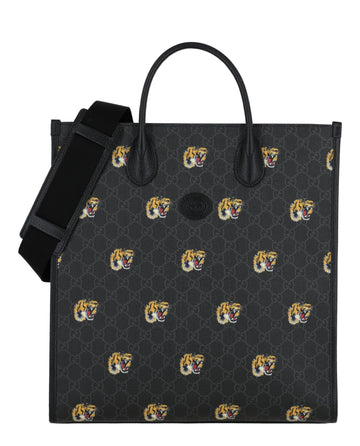 Gucci Mens GG Tiger Shoulder Bag