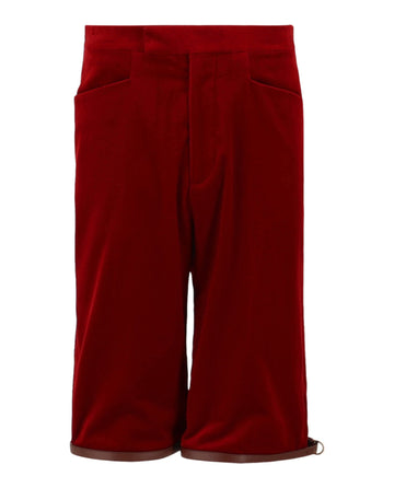 Gucci Mens Stretch Velvet Shorts